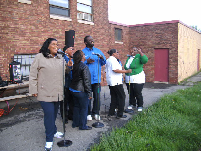 Pastor w/ choir